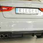 Difusor Trasero RIEGER A3 SLINE SEDAN 2012-2016 SALIDA IZDA