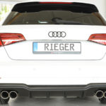 Difusor Trasero RIEGER AUDI A3 SLINE SALIDAS DOBLES