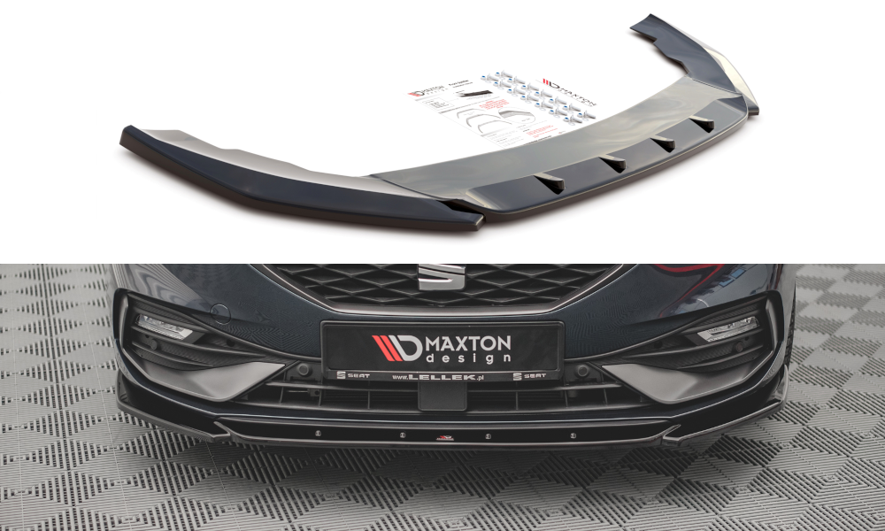 SPOILER DELANTERO SEAT LEON MK4 NEGRO BRILLO - AMP Motorsport