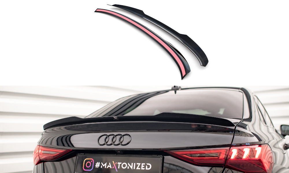 Spoiler Posteriore Audi A3 Spoiler Posteriore Per Audi A3/S3/RS3 8Y Sportback 2020-2024 - In ABS, Design Sportivo Accessori Auto Audi 8Y