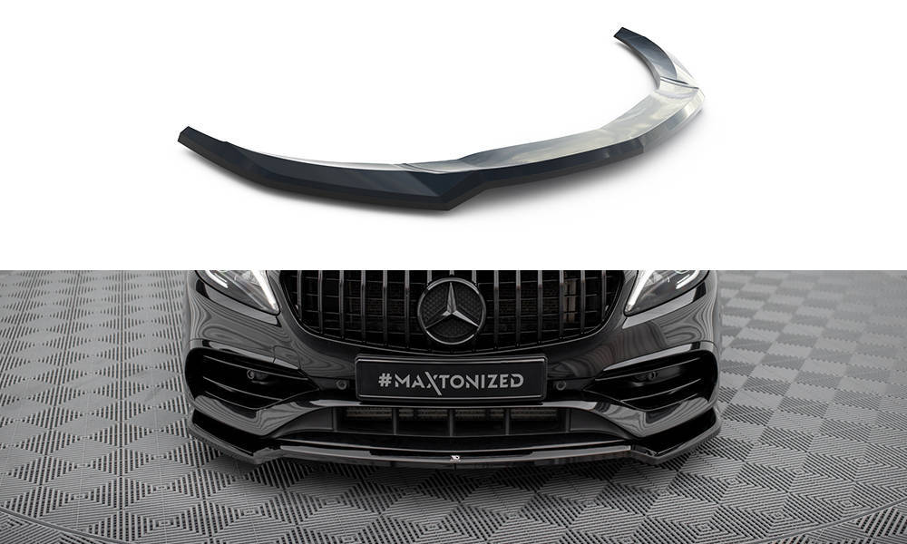 Spoiler Delantero Mercedes Clase A W177 V177 AMG Negro Brillo