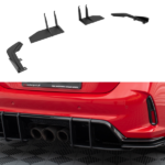 Street Pro Splitters Traseros + Flaps Honda Civic Type-R Mk 11