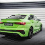 Splitters Traseros de Fibra de Carbono v.1 Audi RS3 Sedan 8Y