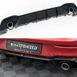 Difusor Trasero + Colas de Escape Volkswagen Golf GTE / R-Line Mk8 / Mk8 Facelift
