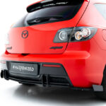 Street Pro Splitters Traseros Racing + Flaps Mazda 3 MPS Mk1 EU Version