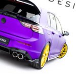 Splitters Traseros v.7 Volkswagen Golf R  Mk8 Hatchback / Mk8 Facelift