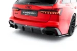 Difusor Trasero Fibra de Carbono RS6 / C8 Facelift  / RS7 C8 sin Gancho - Imagen 2