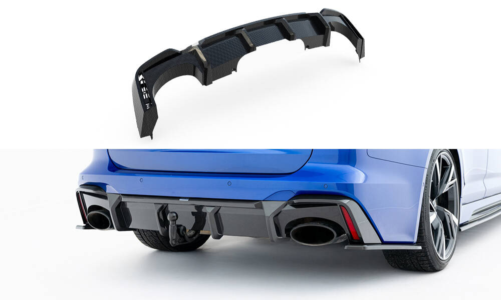eng_pm_Prepreg-Carbon-Fiber-Rear-Diffuser-Audi-RS6-C8-version-with-towbar-22444_1-1 Difusor Trasero Fibra de Carbono RS6/C8 Facelift / RS7 C8 con Gancho - Imagen 1
