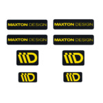 STICKER MAXTON 3D Black and Yellow