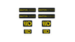 STICKER MAXTON 3D Black and Yellow