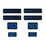 STICKER MAXTON 3D Black and Blue