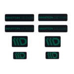 STICKER MAXTON 3D Black and Green