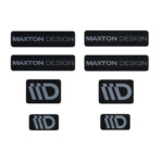 STICKER MAXTON 3D Black and  Grey