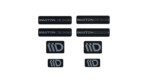 STICKER MAXTON 3D Black and  Grey