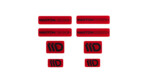 STICKER MAXTON 3D Red and Black