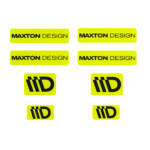 STICKER MAXTON 3D Lime and Black