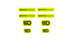 STICKER MAXTON 3D Lime and Black