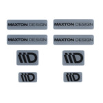 STICKER MAXTON 3D Grey and Black