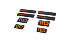 STICKER MAXTON 3D Black and Orange - Imagen 2