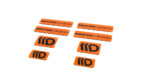 STICKER MAXTON 3D Orange and Black - Imagen 2