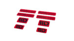 STICKER MAXTON 3D Red and Black - Imagen 2