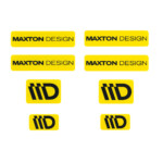 STICKER MAXTON 3D Yellow and Black
