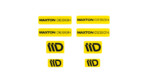 STICKER MAXTON 3D Yellow and Black