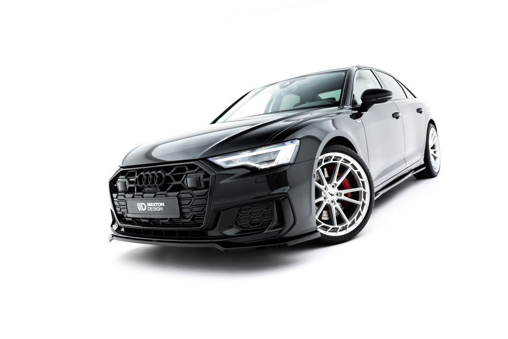 AU-A6-C8-SLINE-Fd1 Spoiler Delantero V.1 Audi A6 S-Line / S6 C8 / C8 Facelift - Imagen 1