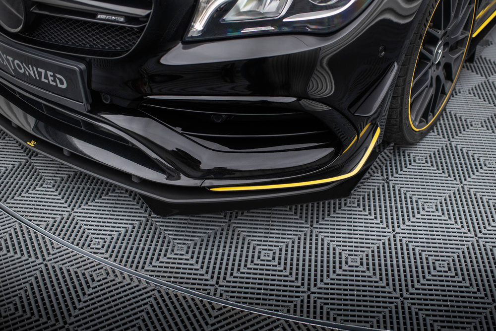 MECLA117AMGAEROCNC-FSF1G Flaps Delanteros Racing Mercedes-AMG CLA 45 Aero C117 Facelift - Imagen 1